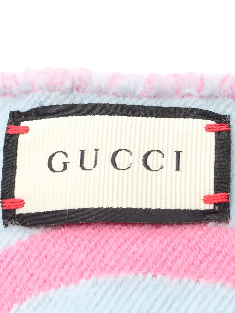 Gucci Pre-Owned GG-jacquard fringed scarf | Image 2
