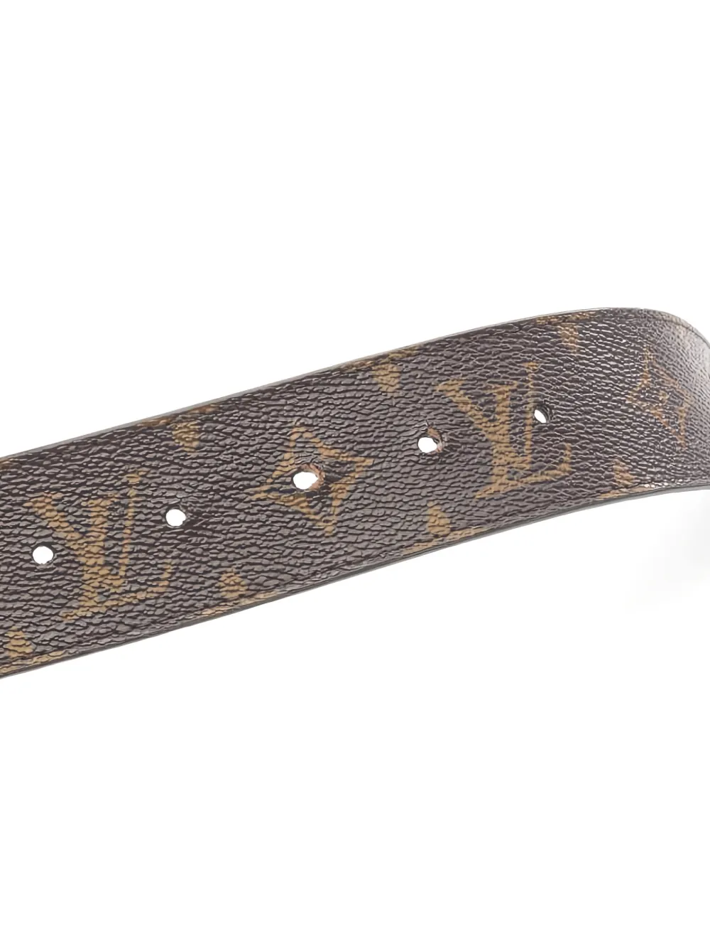 Pre-owned Louis Vuitton Lv-buckle Belt In Brown