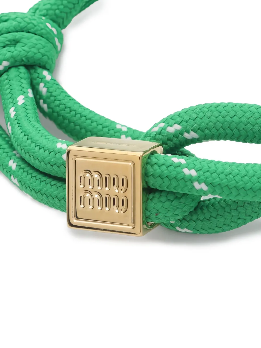 Miu Miu Pre-Owned pulsera con dije del logo | Image 2
