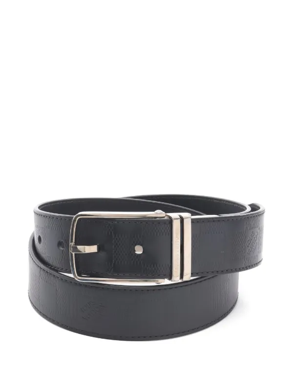 Louis Vuitton Pre-Owned Ceinture Boston Damier Infini Noir