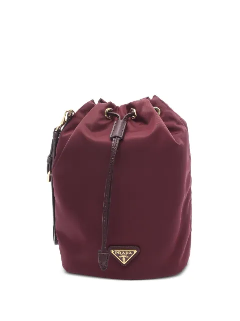 Prada Pre-Owned Re-Nylon triangle-logo pouch