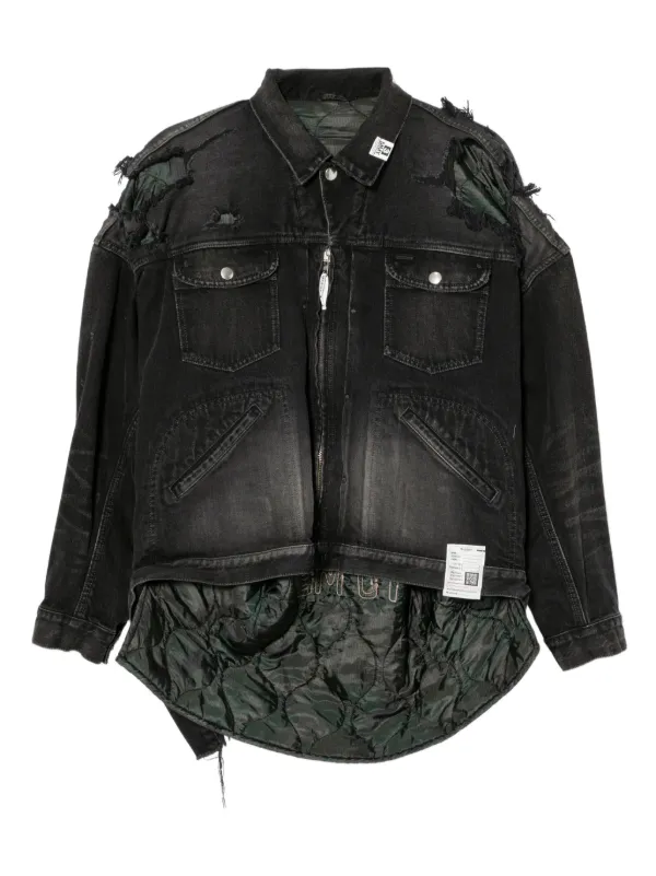 Maison Mihara Yasuhiro ダメージデニムジャケット Maison MIHARA YASUHIRO ダメージ デニムジャケット | ブラック