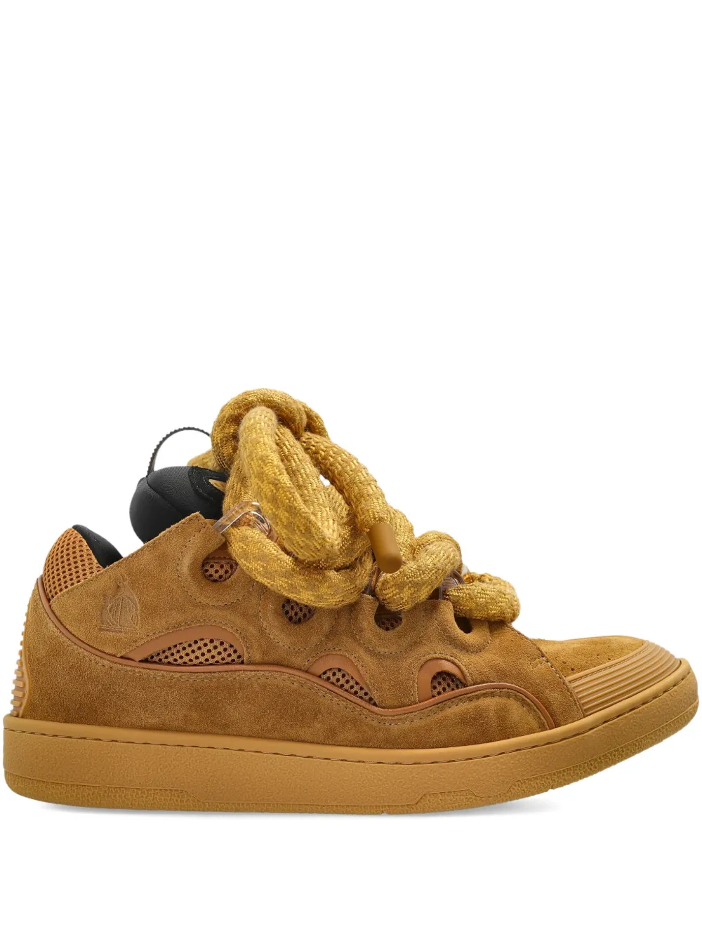 Lanvin knotted lace-up sneakers | Brown | Image 1