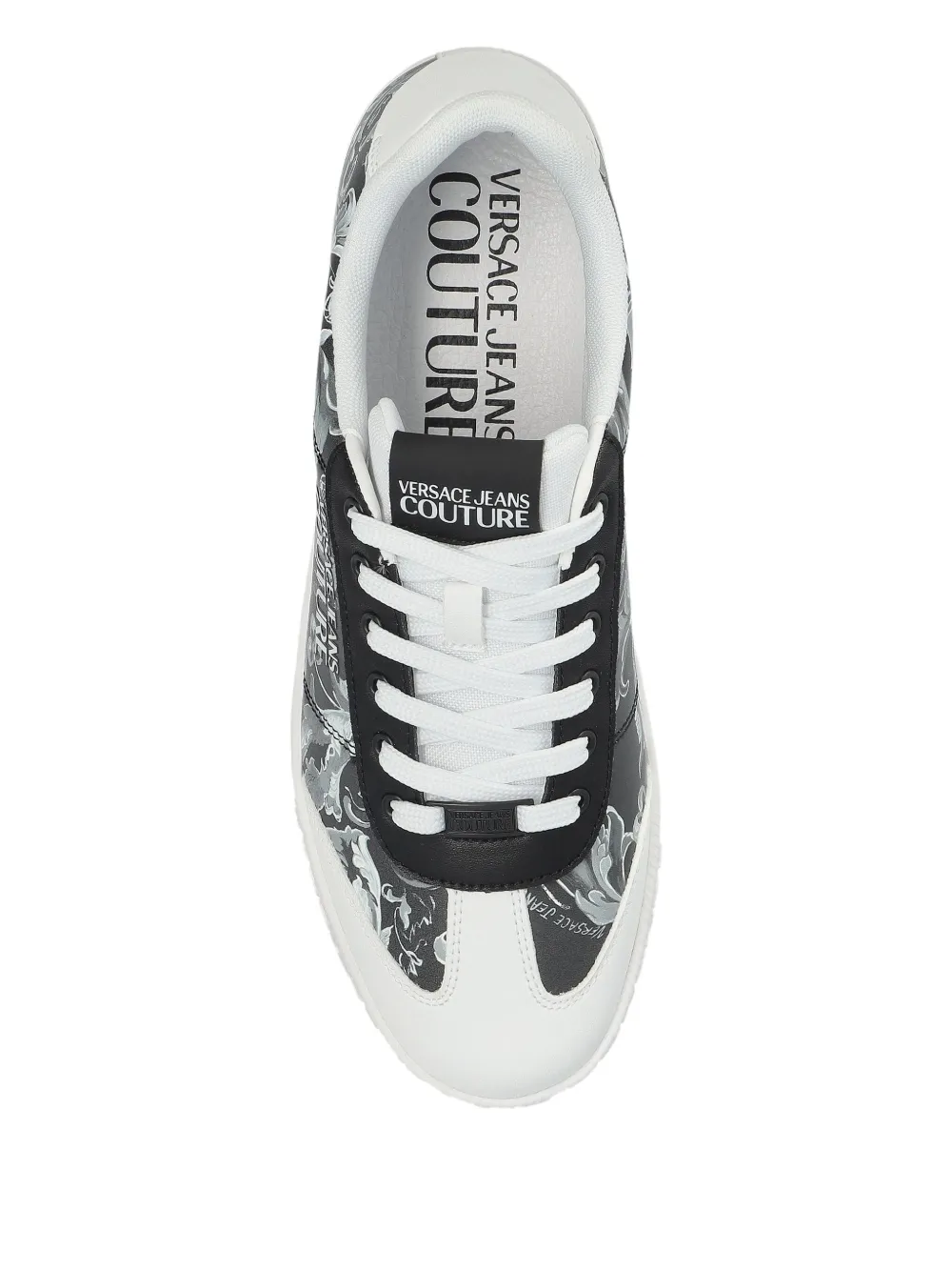 Versace Jeans Couture Sneakers met bloemenprint Zwart