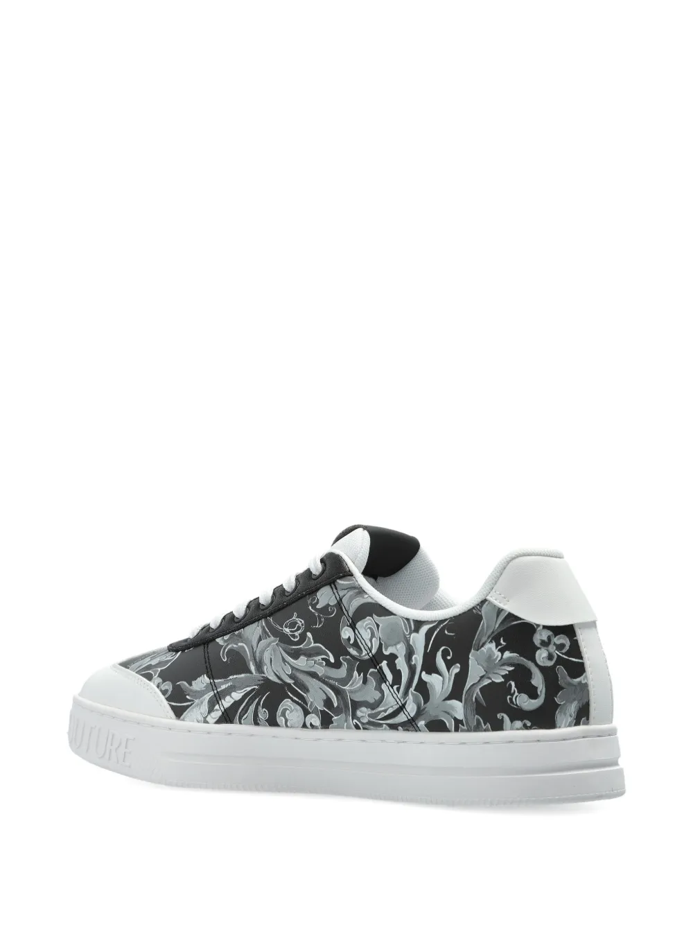Versace Jeans Couture Sneakers met bloemenprint Zwart