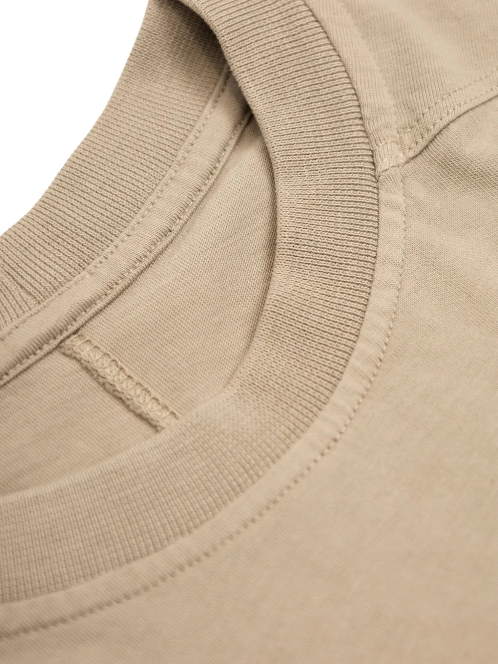 Rick Owens Seam-detail T-shirt In Neutral