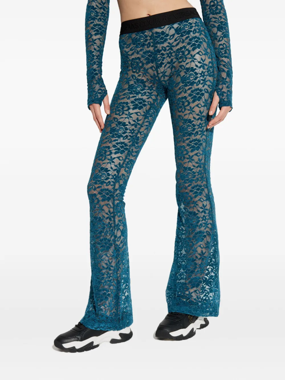 Versace Jeans Couture Flared broek Blauw