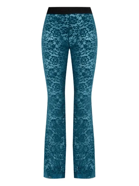 Versace Jeans Couture lace flared trousers