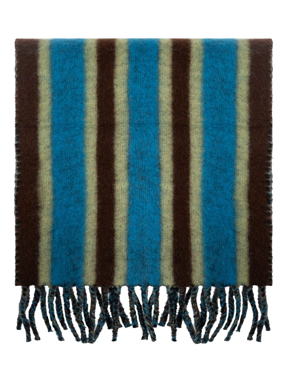 Lanvin striped fringed scarf | Blue | Image 1
