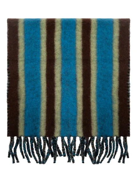 Lanvin striped fringed scarf