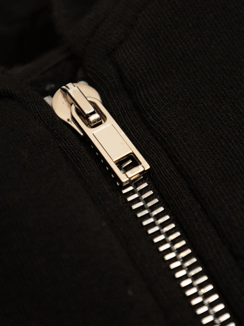 Rick Owens Zip-up Hoodie In Black