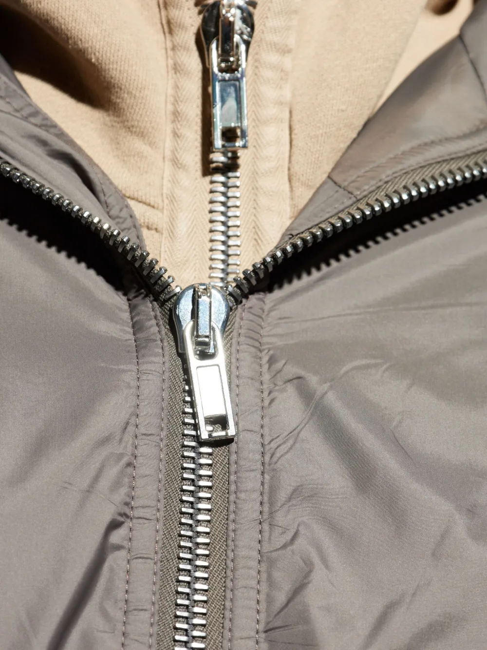 Rick Owens Drkshdw Long-sleeved Cotton Jacket In Gray