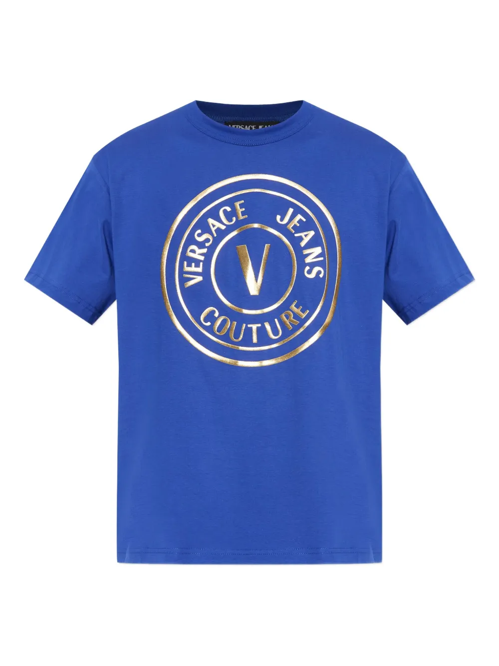 Versace Jeans Couture logo-print T-shirt - Blu