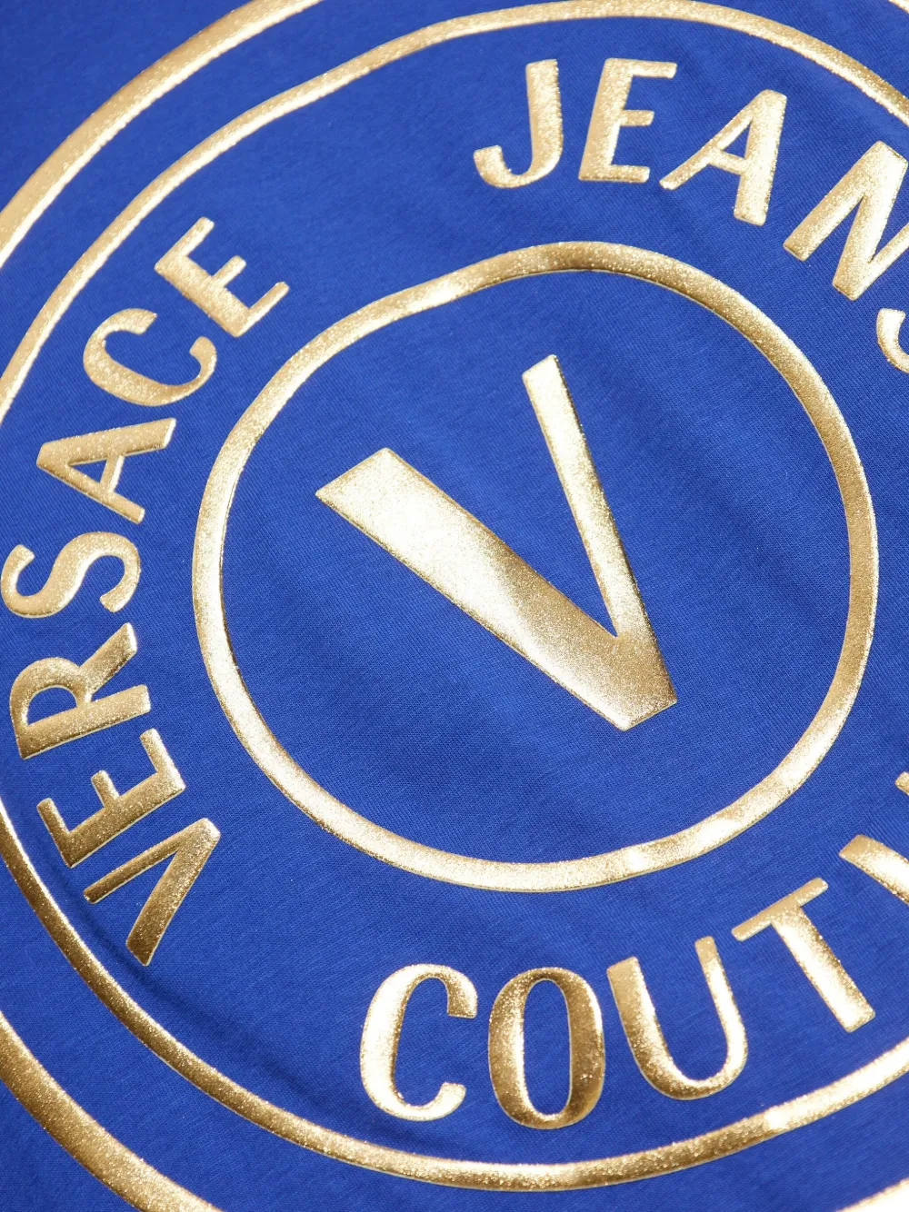 Versace Jeans Couture T-shirt met logoprint Blauw