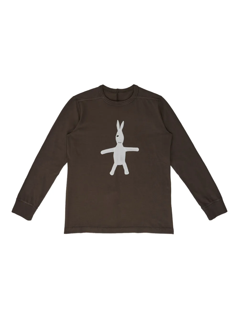 Rick Owens Kids' Graphic-print Long-sleeve T-shirt In Brown