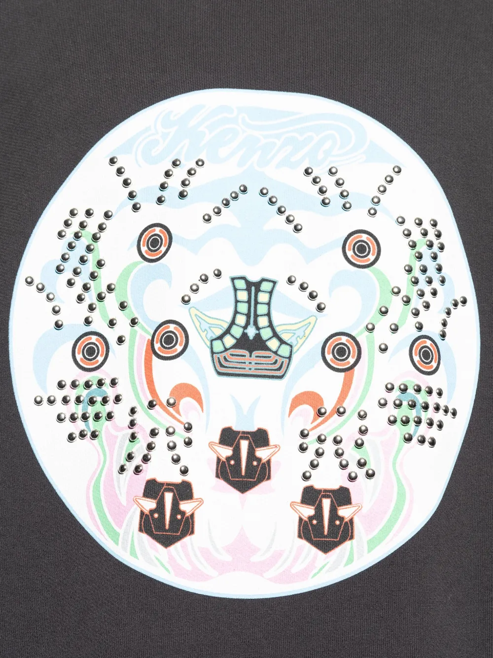 Kenzo Embroidered Sweatshirt With Crew Neck And Long Sleeves In Black