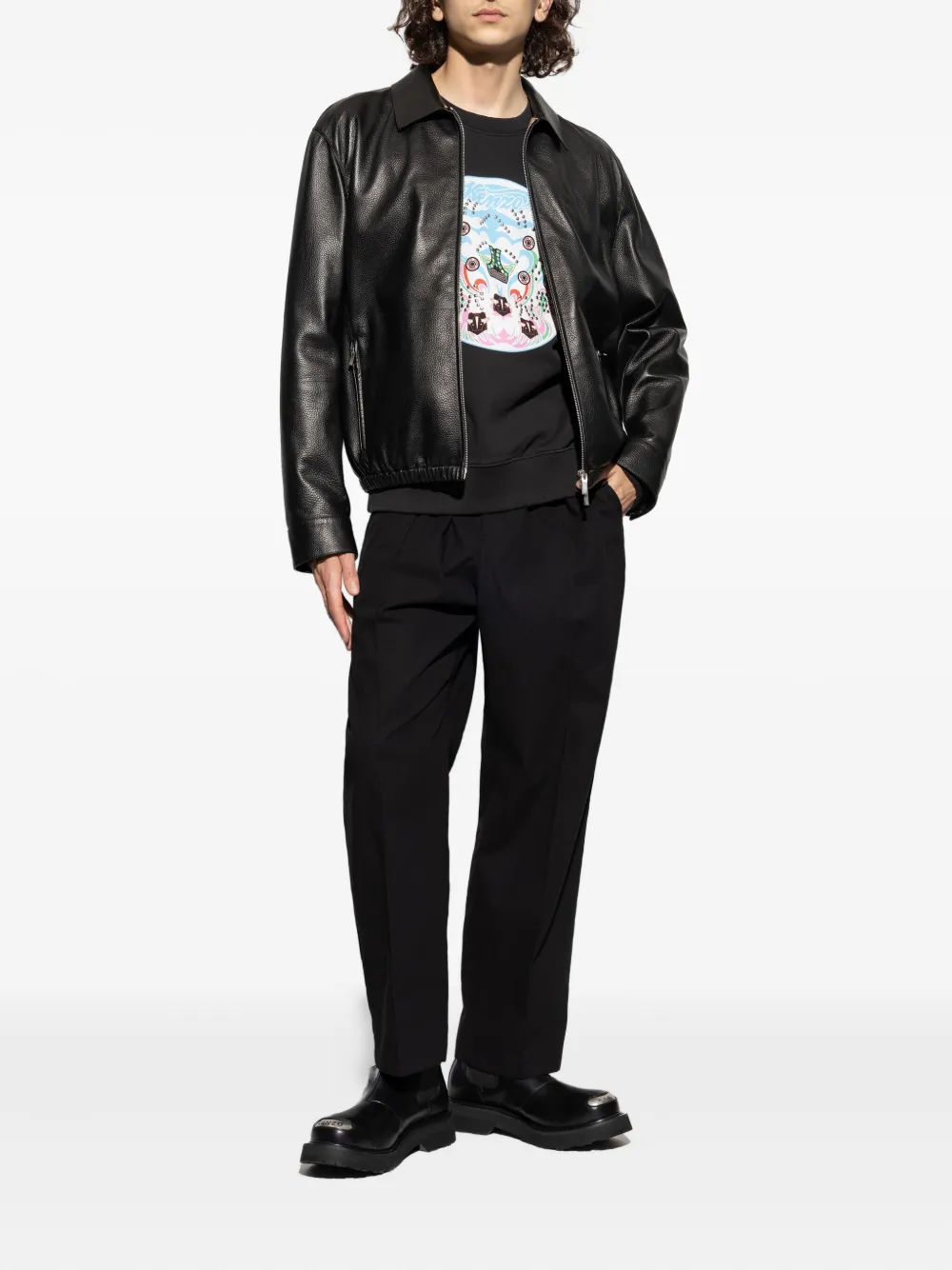 Kenzo Sweater met print - Zwart