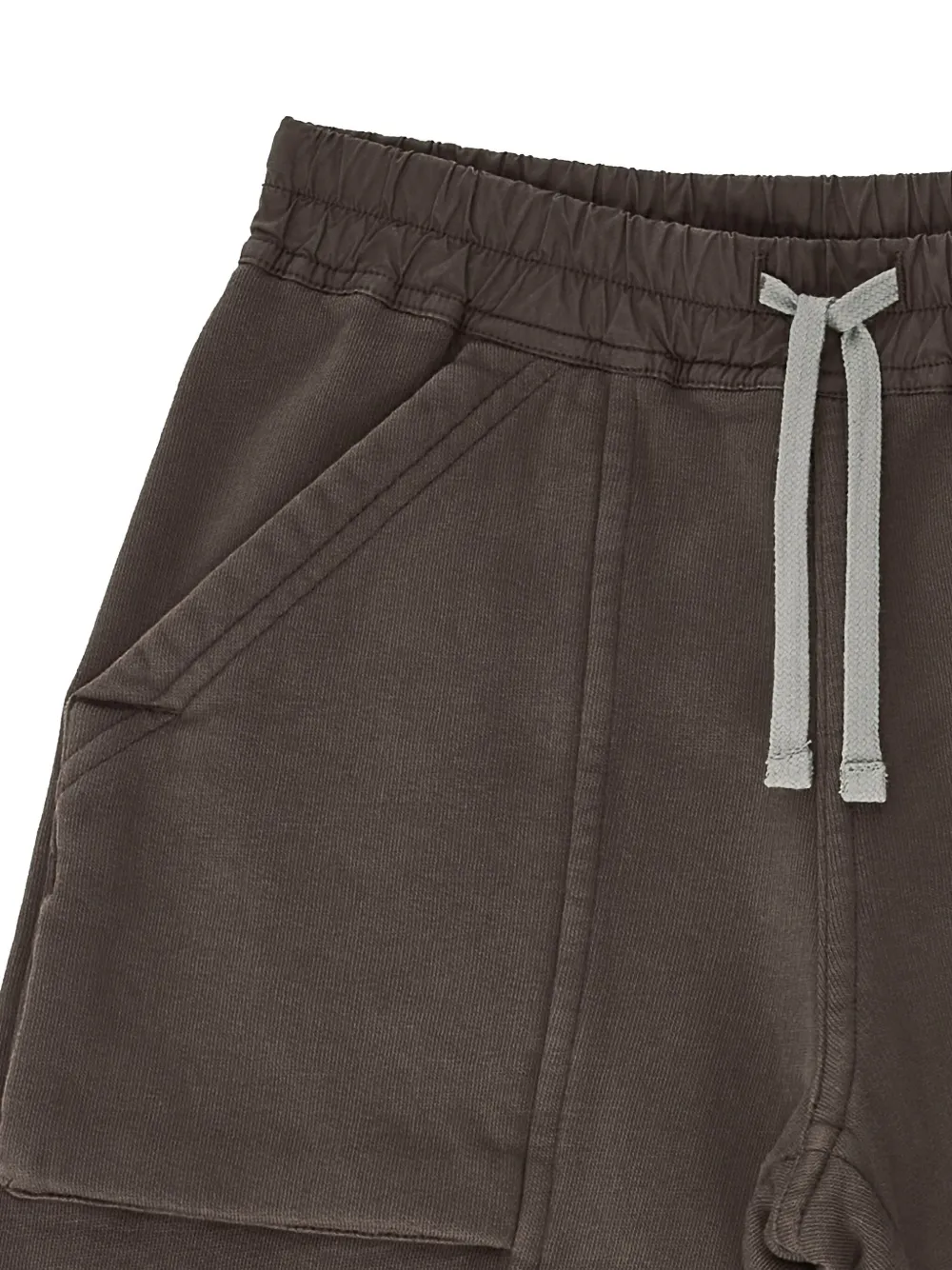 Rick Owens Pocket Drawstring Shorts In Gray