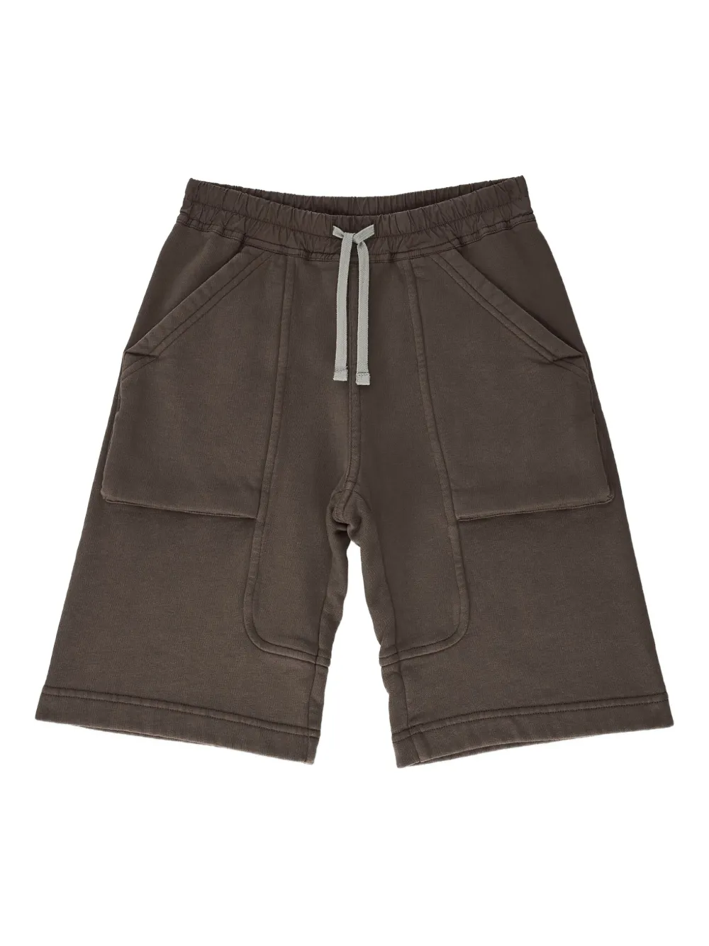 Rick Owens Kids pocket drawstring shorts | Brown | Image 1