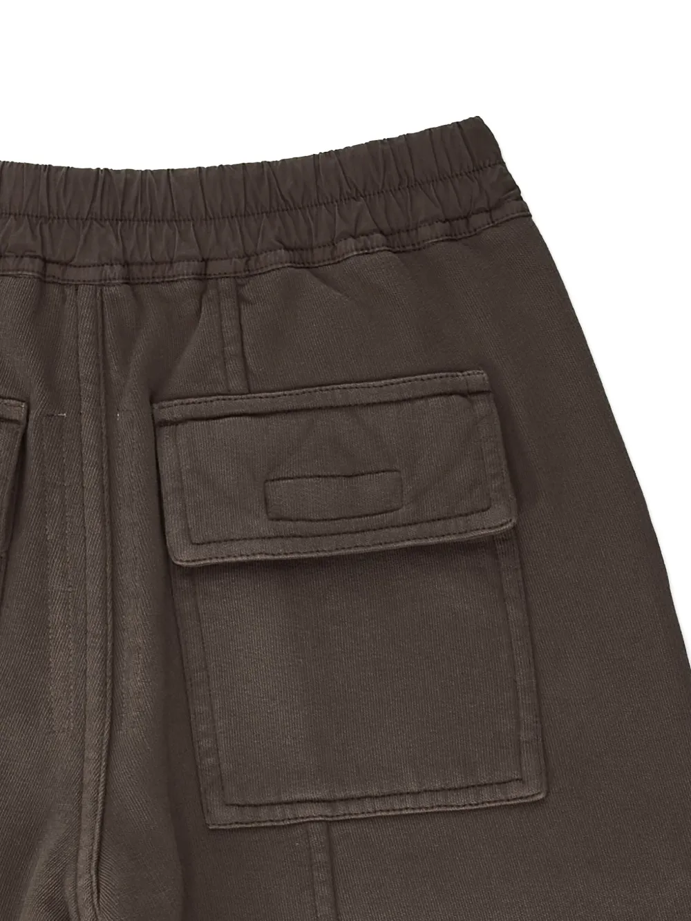 Rick Owens Pocket Drawstring Shorts In Gray