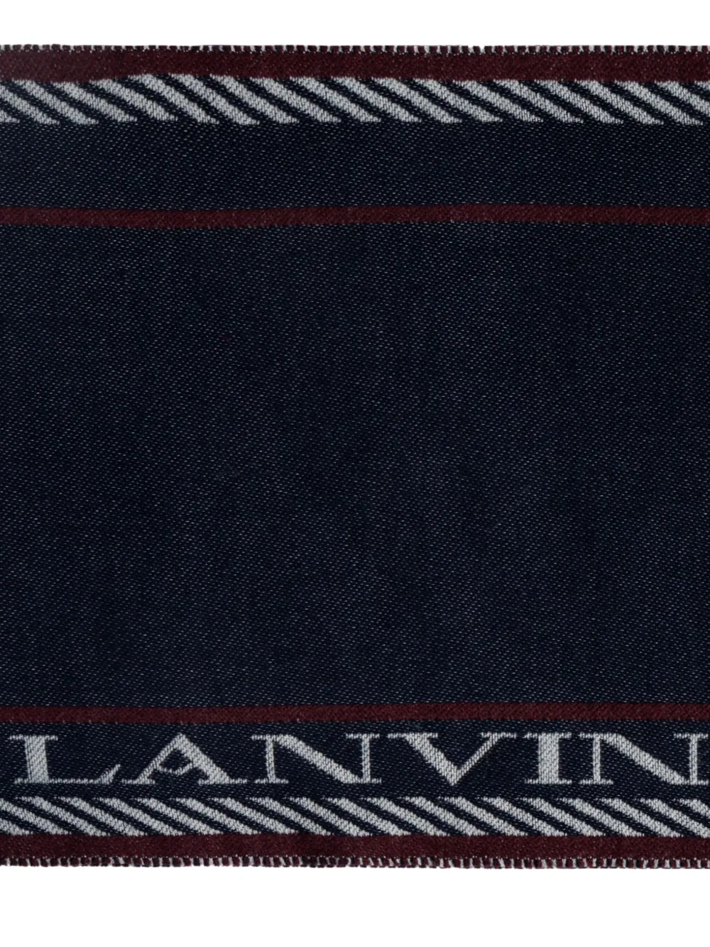 Lanvin logo-detail fringed scarf | Image 2