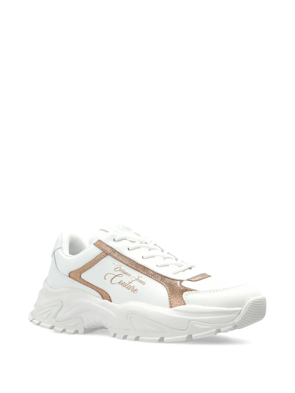 Versace Jeans Couture glitter detail sneakers - Wit