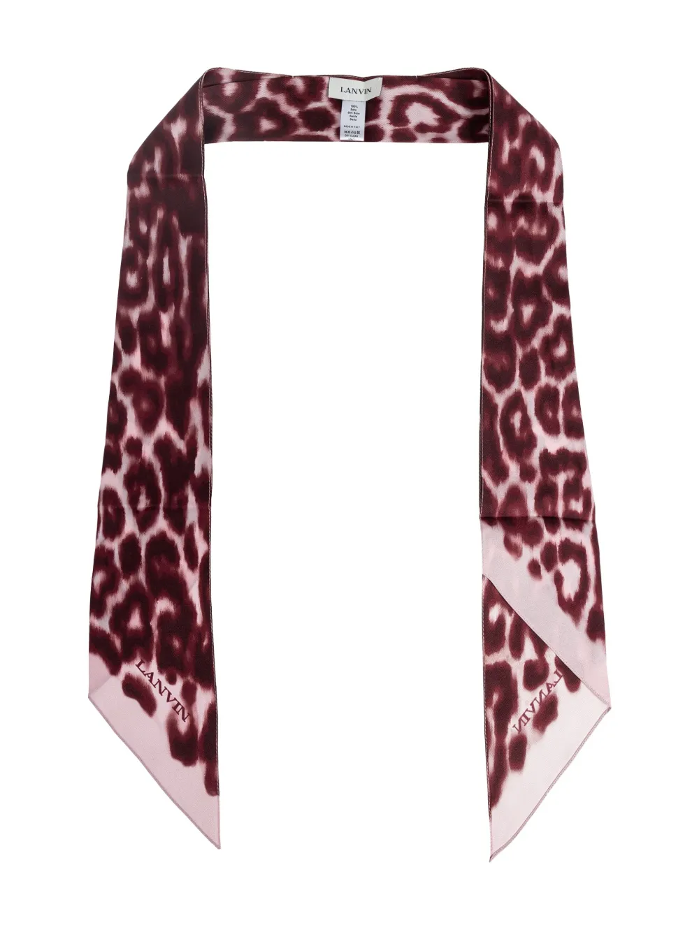 Lanvin Leopard-print Scarf In Multi