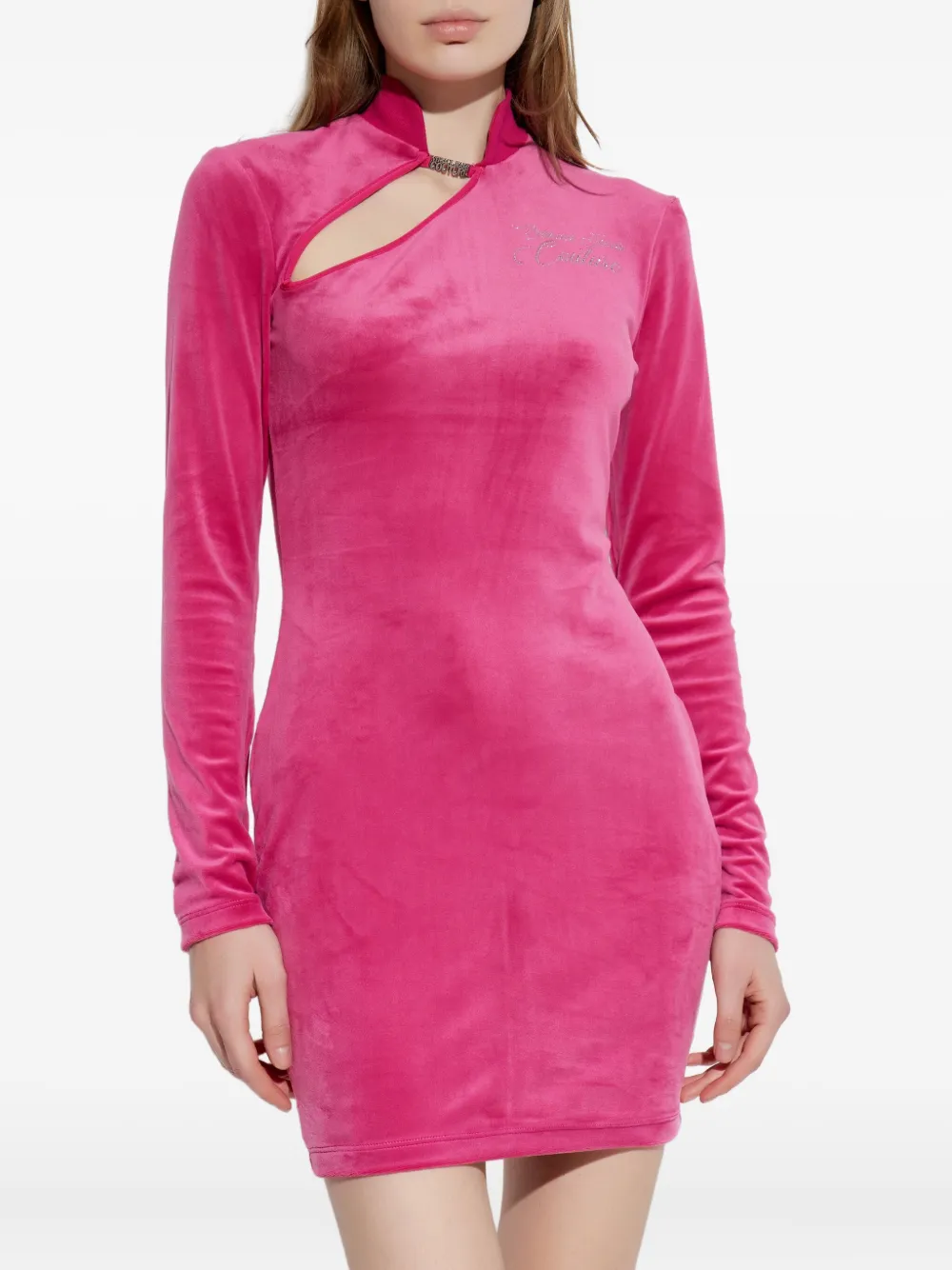 Versace Jeans Couture Uitgesneden mini-jurk Roze