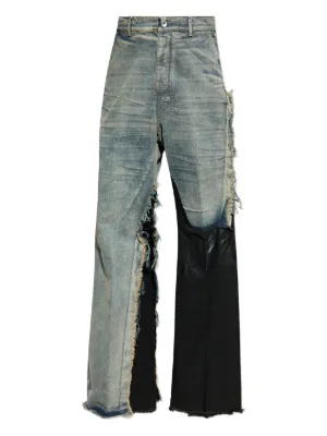 Rick Owens Cotton Flared Jeans | Grey | FARFETCH