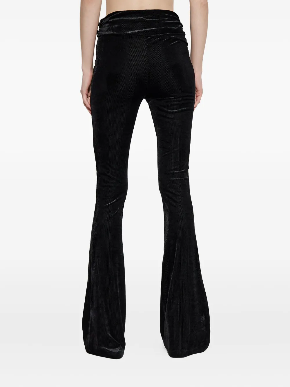 Versace Jeans Couture Buckled Trousers In Black