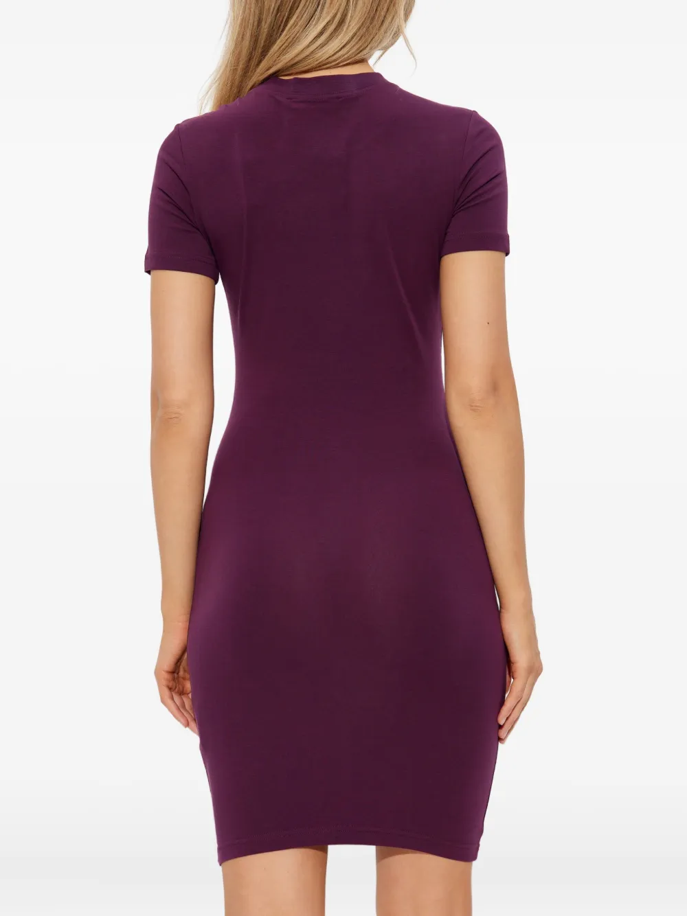 Versace Jeans Couture Mini-jurk met logoprint Rood