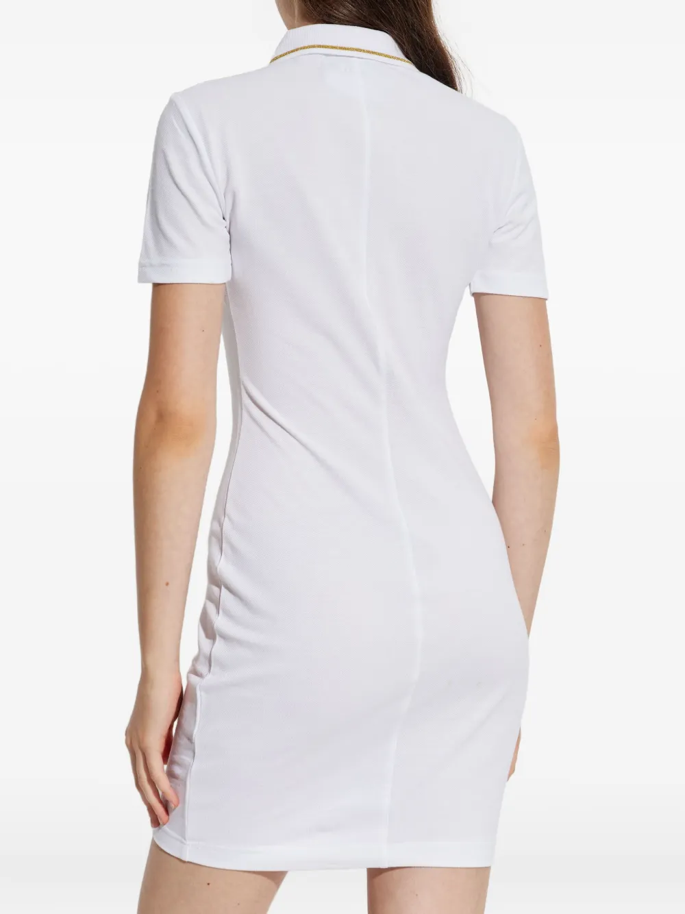 Versace Jeans Couture Midi-jurk met geborduurde knoop Wit