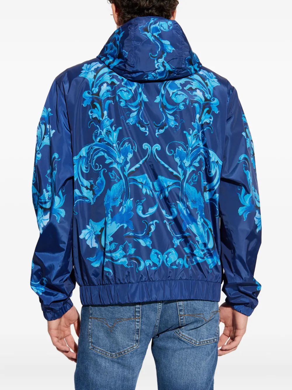 Versace Jeans Couture Jack met barokprint Blauw