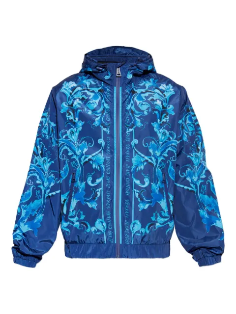 Versace Jeans Couture Barocco-print hooded jacket