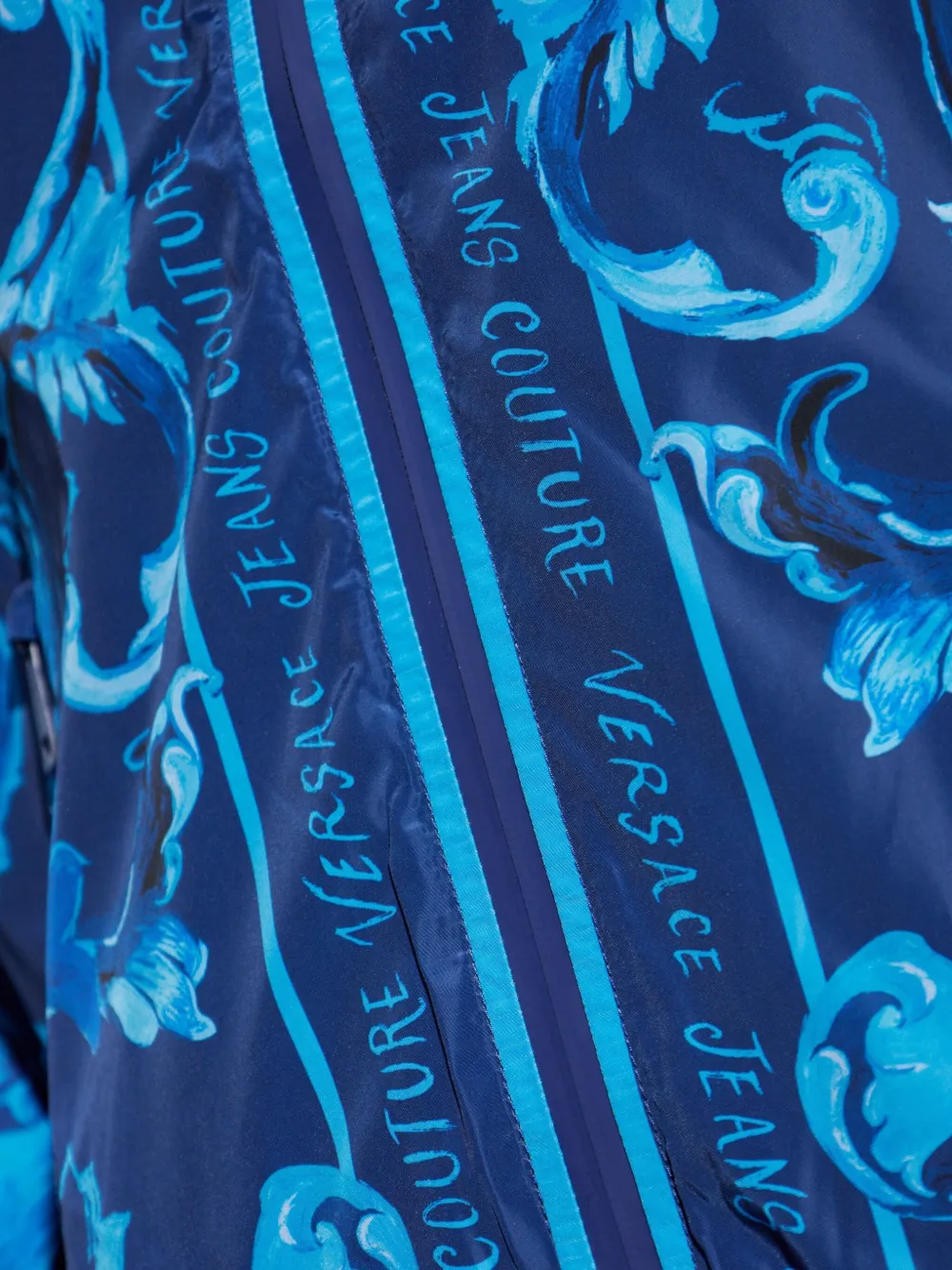Versace Jeans Couture Jack met barokprint Blauw