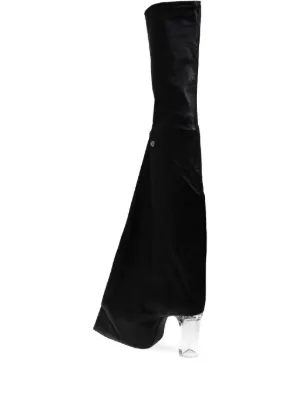 Rick Owens Taco Kiss over-the-knee Boots | Black | FARFETCH