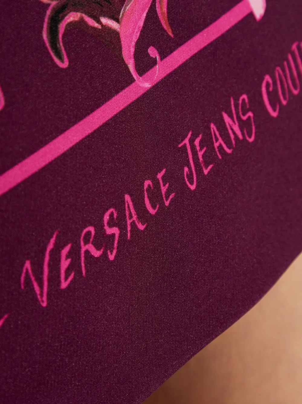 Versace Jeans Couture Mini-jurk met print en lange mouwen Roze