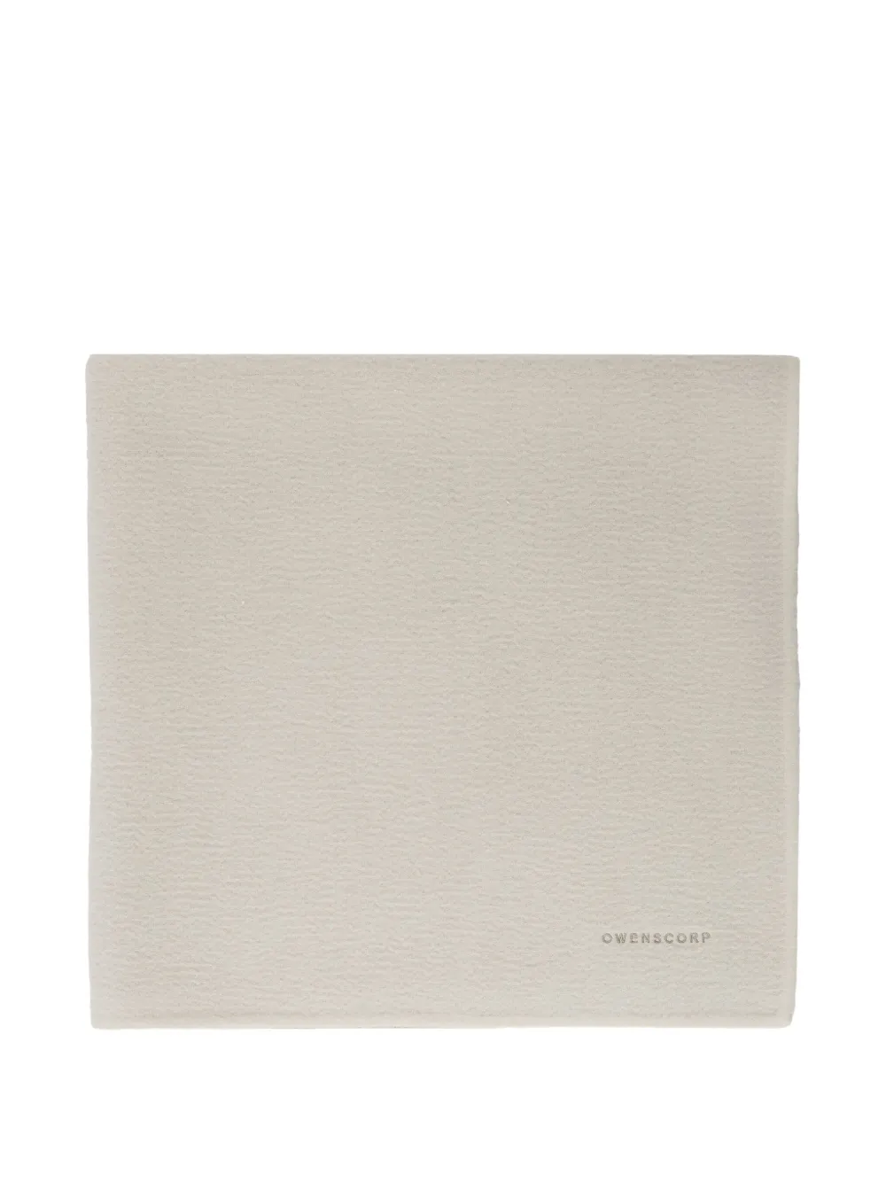 Rick Owens Kids logo-detail blanket - Toni neutri