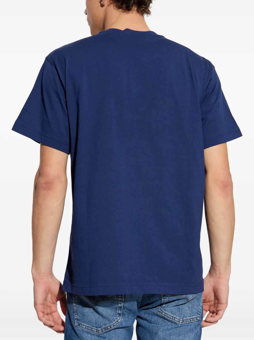 Versace Jeans Couture T-shirt met logoprint Blauw