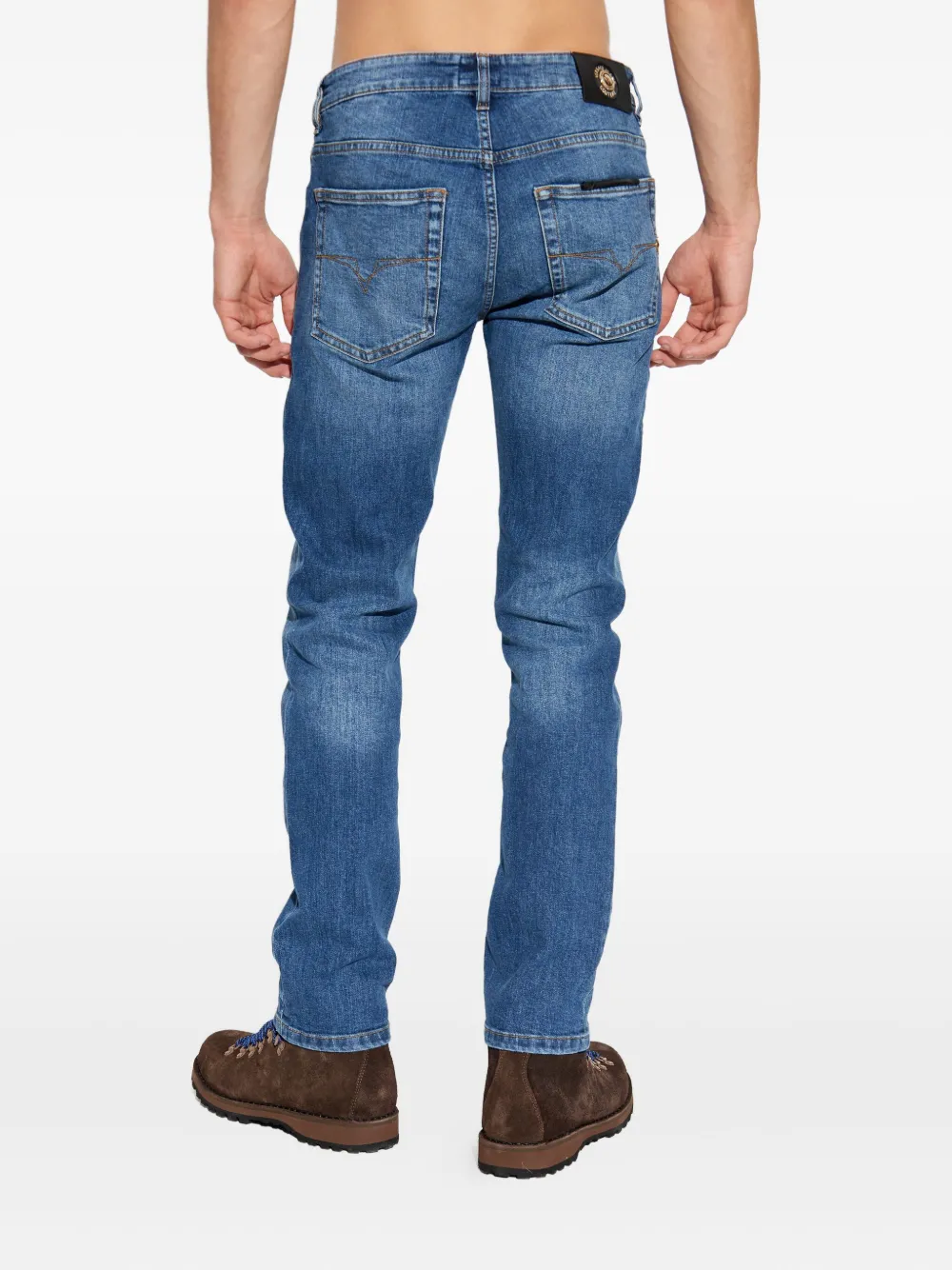 Versace Jeans Couture Pocket Jeans In Blue