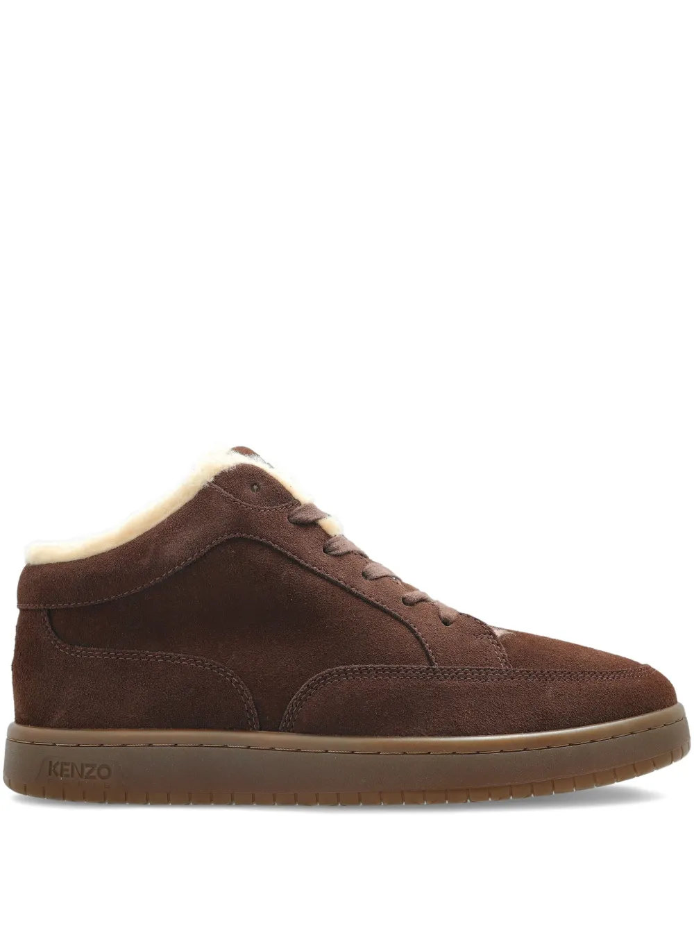 Kenzo fur-trim sneakers | Brown | Image 1
