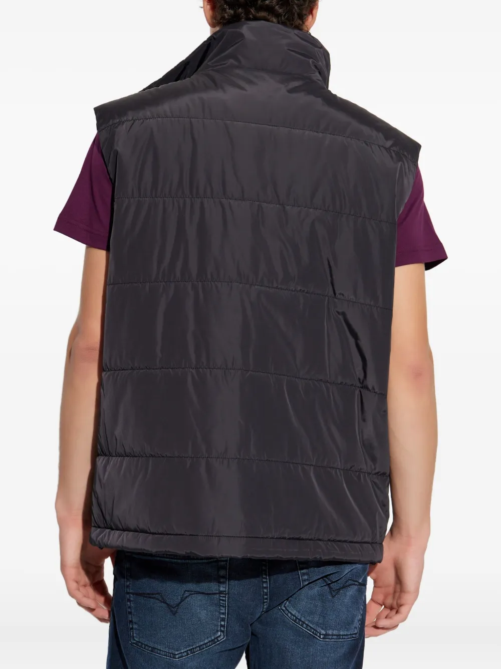 Versace Jeans Couture Gewatteerde bodywarmer Zwart