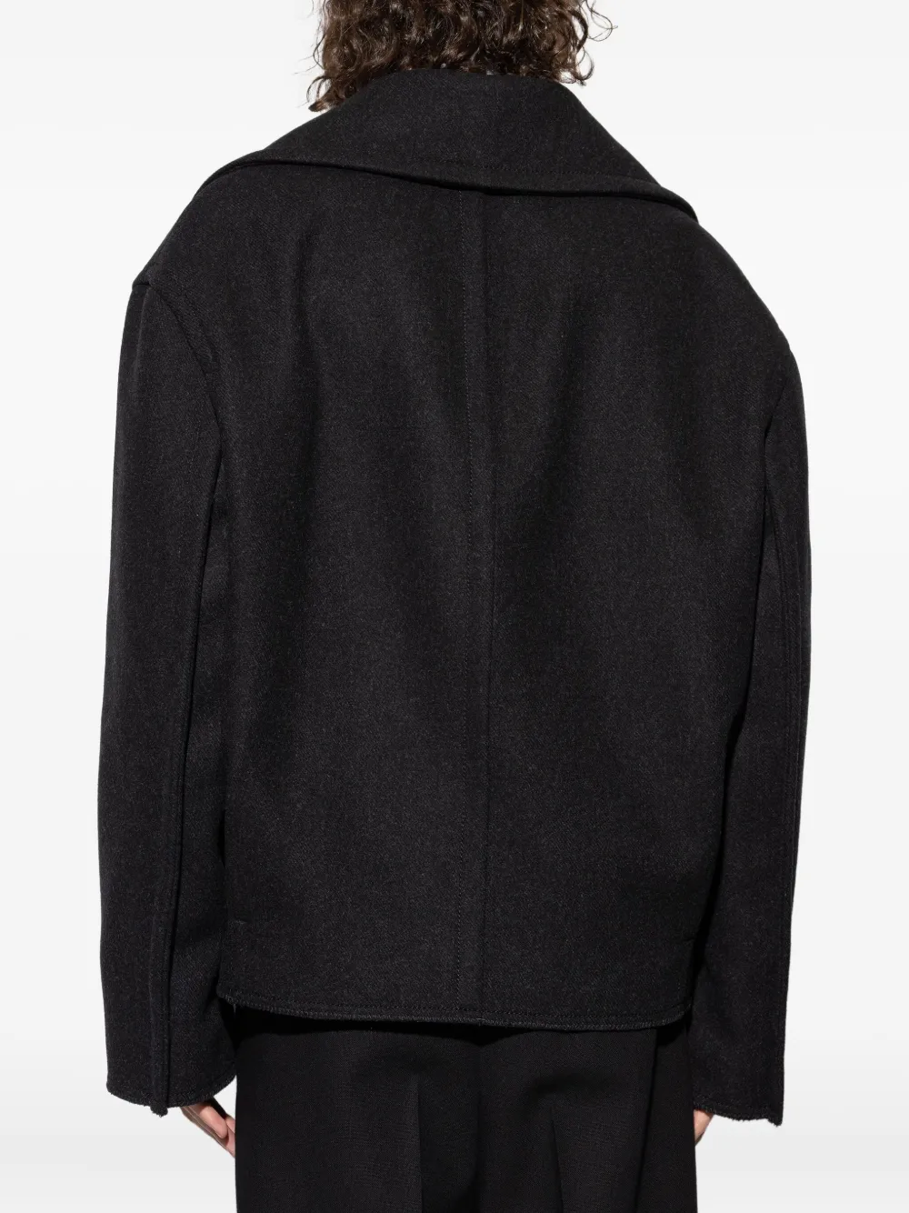 Lanvin Jack met dubbele rij knopen Grijs