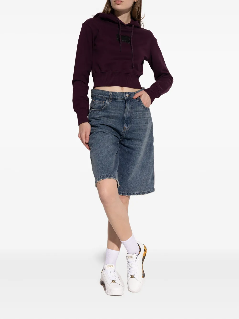 Versace Jeans Couture Sneakers met logo Wit