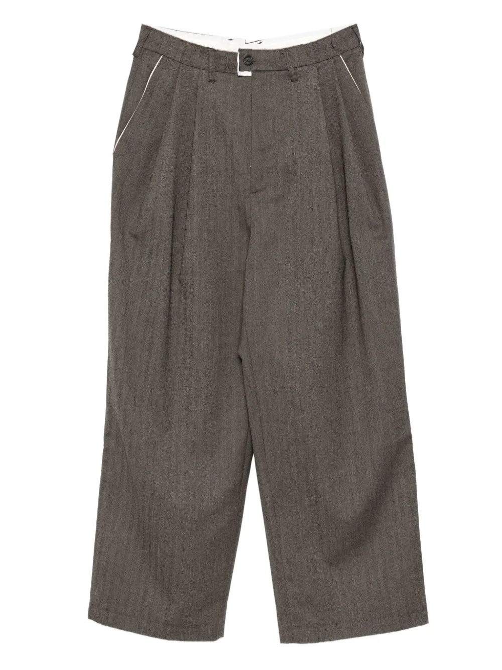 Camiel Fortgens pantalones con motivo pied de poule | gris | Image 1