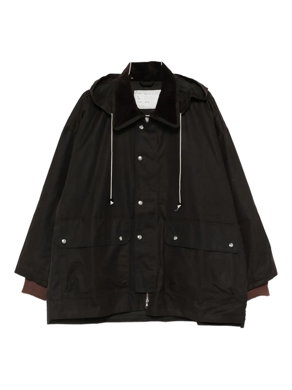 Camiel Fortgens drawstring-hood windbreaker jacket | marrón | Image 1