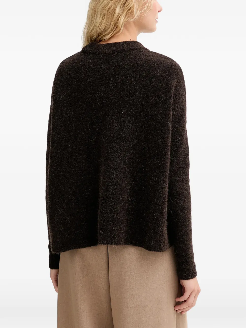 Sessun Crew Neck Sweater In Brown