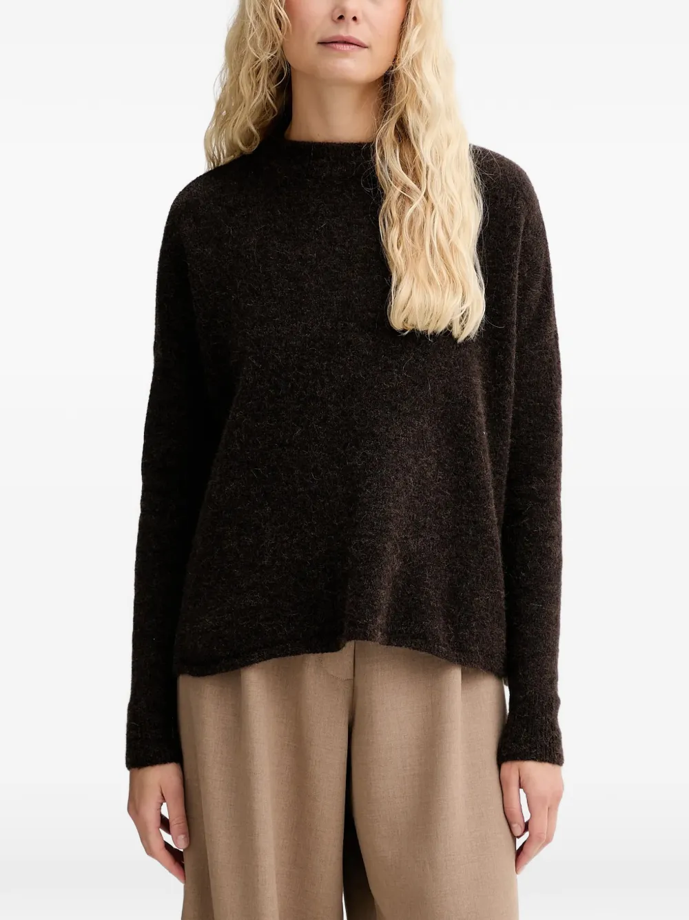 Sessùn suéter con cuello redondo | marrón | Image 1