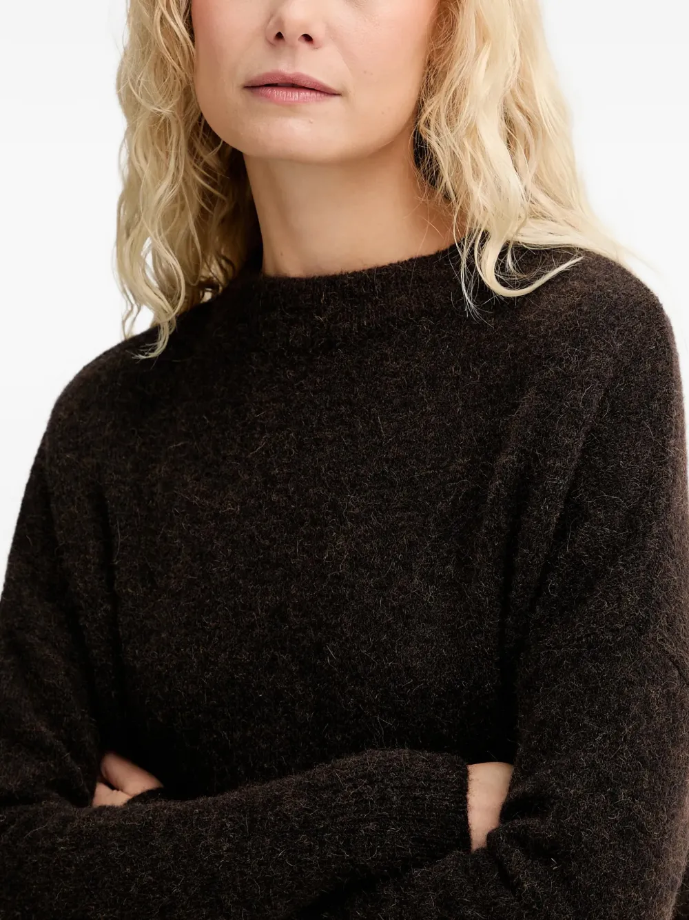 Sessun Crew Neck Sweater In Brown