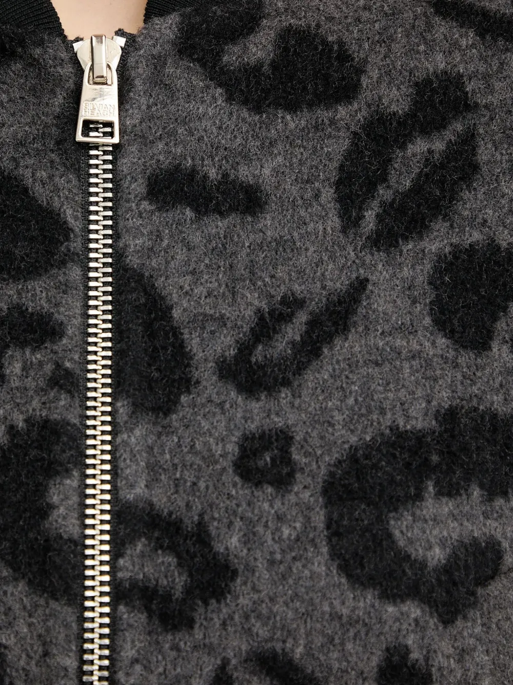 LEOPARD-PRINT ZIP JACKET